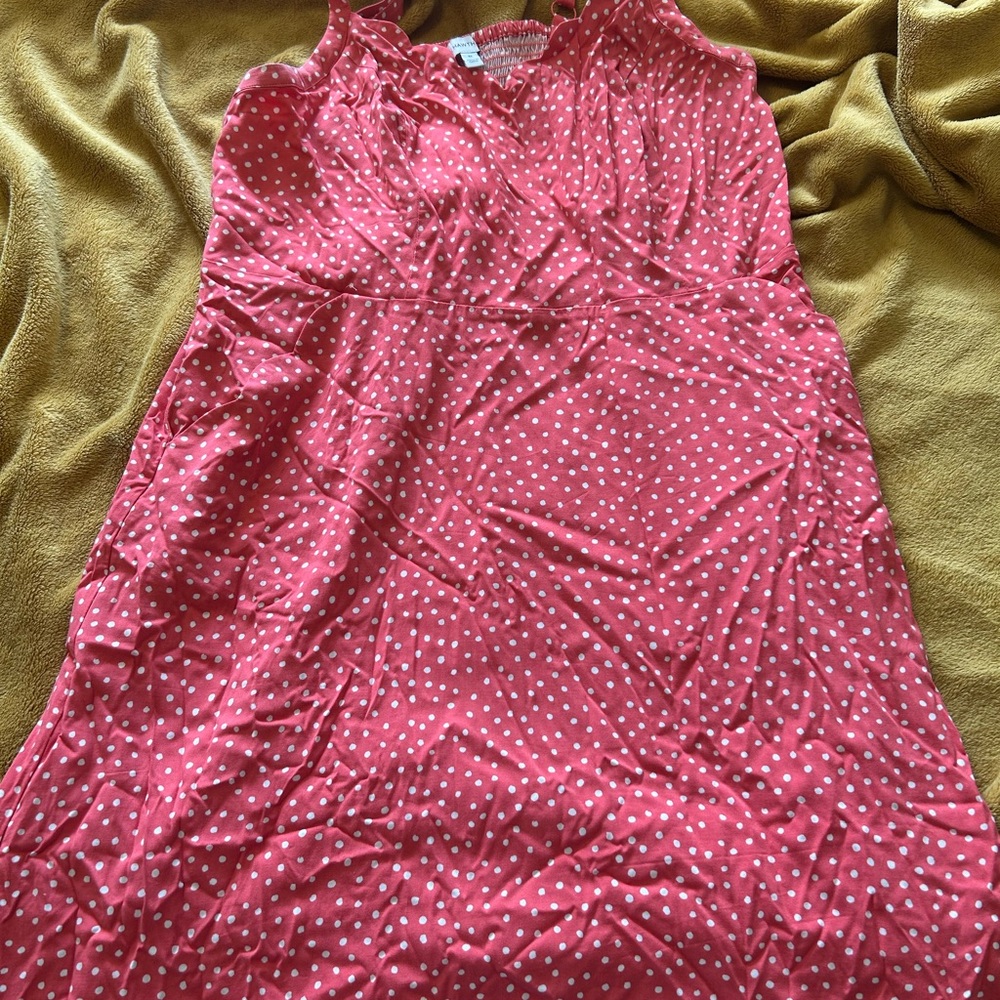 41 Hawthorn Pink Polka Dot Sleeveless Dress